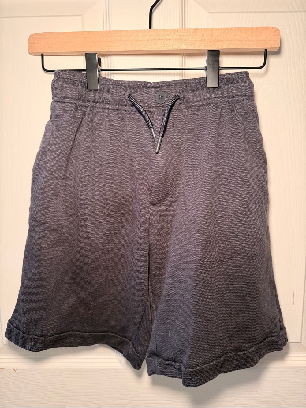 Zara Kids Charcoal Gray Drawstring Shorts
